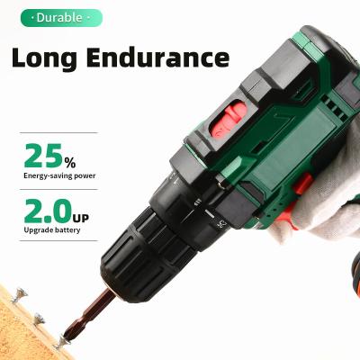 China Oem Wholesale Rechargeable 16v Mini Screwdriver 2 Battery Power Drills Cordless Impact Driver Drill for sale