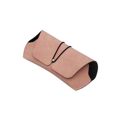 China NEW PU Leather Glasses Case Soft Glasses Storage Case Women Men Portable Pouch Pocket Bag for sale