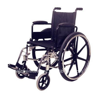 China Chromed Plate Steel Manual Wheelchair Manual Wheelchair Manufacturer With Most Competitive Factory Price Wheelchairs For Sale for sale