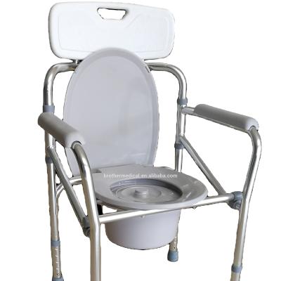 China Clean Bathroom Toilet Chair Powered Steel Commode Chair For Disabled BME 612 for sale