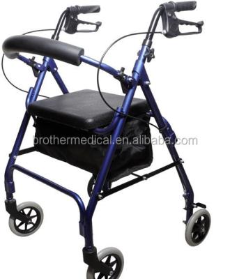 China Foldable Walker Rollator Rollator Standard Lightweight Rolling Walker For Disable People for sale