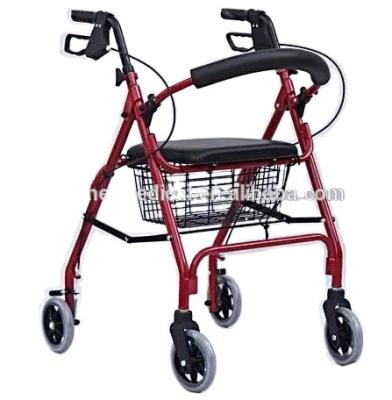 China Lightweight High Quality Lightweight Foldable Wheel Medical Walker Rollator Walkers For The Elderly for sale