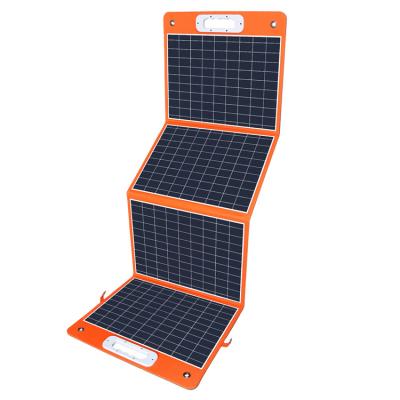 China Smartphone/Camera/PSP/Some Laptop Folding 80W 100W 120W 18V Portable Cover PV Solar Panel for Laptop, Cell Phones, Outdoor Camping Solar Charger for sale