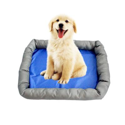 China Viable Hot Selling Cooling Top Sofa Pet Bed, Blue, Dog Amazon Gel Self Cooling Mat Pad For Dog Cat for sale