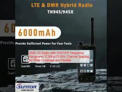 DMR LTE Radio with UHF/VHF Frequency Range and 12.5KHz/25 KHz Channel Spacing for Wide Coverage and Flexible