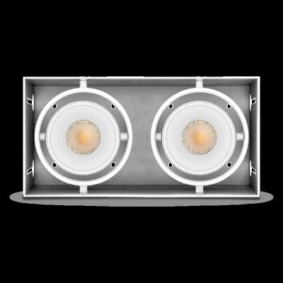 China Slim Dimmable Trimless Gimble LED Downlight Modern Cube Downlight Deep Recessed Spot Light In Place 16W for sale