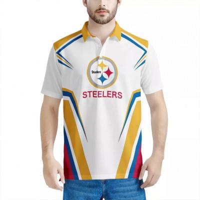 China Wholesale Custom High Quality Men's American Football NFL Teams Tank Top Anti-wrinkle Polo Shirts Sports Wear Uniform for sale