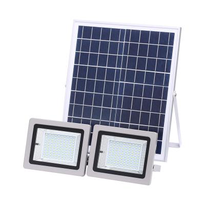 China Hooree SL-388B 64w Outdoor Solar Floodlight Led Solar Remote Control Slim Circuit Garden Floodlight Outdoor Flood Lighting for Garage for sale