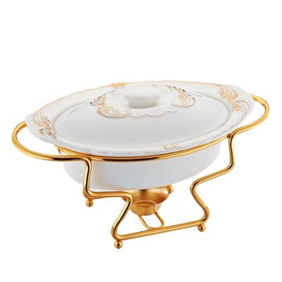 China Home/restaurant/hotel/traditional style outdoor stainless steel chafing dish copper chinese serving dish made in china for sale