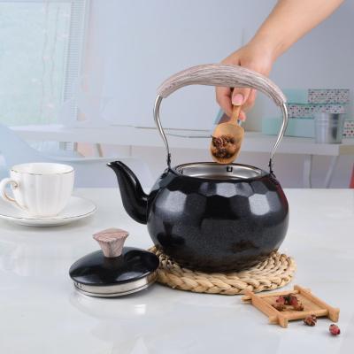 China Durable High Quality 201 Stainless Steel Teapot Heat Resistant Porcelain With Infuser For Tea Set Home Or Hotel for sale