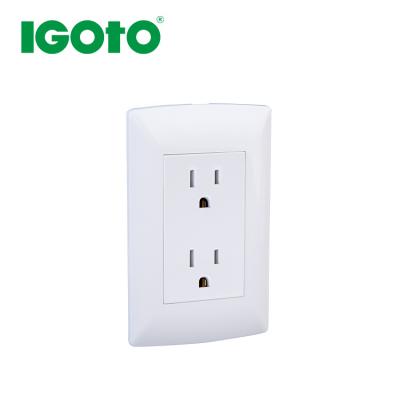 China L105/2 110v 220v 230v Residential/General Purpose American Standard Multi Socket Wall Outlets for sale