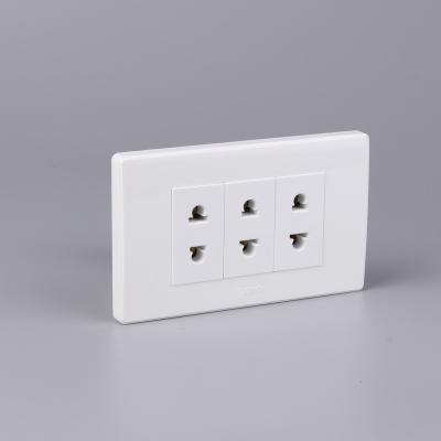 China A10-111/3 High Reliability American Style Residential / General Purpose High Reliability Wall Outlet American Standard Easy Installation for sale