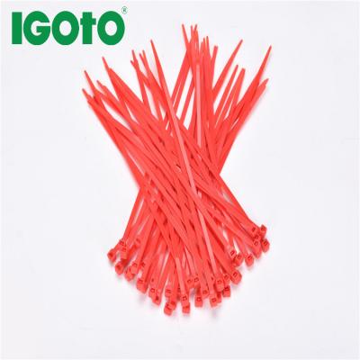 China Yarns IGOTO Brand Containment UV Resistant Zip Ties Black Self Locking Plastic Nylon Cable Tie for sale