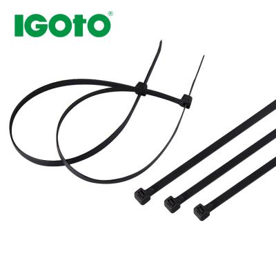 China 40 Lbs China Intermediate Nylon Industrial Long 10 Inch UV Black PVC Strong Custom Self Locking Plastic Nylon Cable Zip Ties for sale