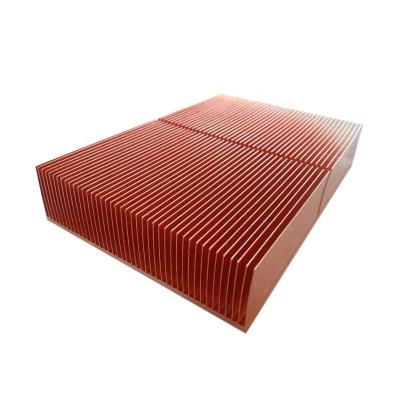 China Hot Selling Aluminum Customs Lead Aluminum Skived Copper Fin Radiator Fin Large Radiator for sale