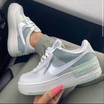 China Cushioning wholesale hot brand Nike Air Force 1 shadow fashion style for women outdoor sports shoes walking style Nike Air Force Sneakers for sale