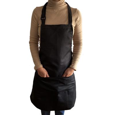 China Eco-Friendly Polyester Peach Polyester Peach Skin Cooking Soft Apron Kitchen Apron For Women for sale