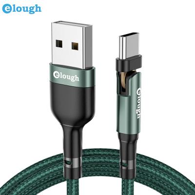 China 180Â ° High Quality Fast Fast Charging 3a Data Cable Rotate 3A USB C Type Fast Charging USB Cable 180 Degree USB Charger Data For Samsung for sale