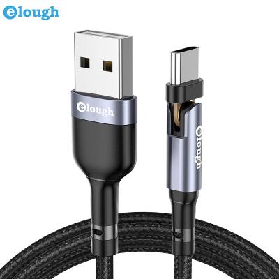 China 180Â ° Quick Rotate 3A USB Data Cable Mobile Charger Cable Fast Charging Type C Cable 3a 180 Degree USB-c Fast Connector Cable USB Charging for sale