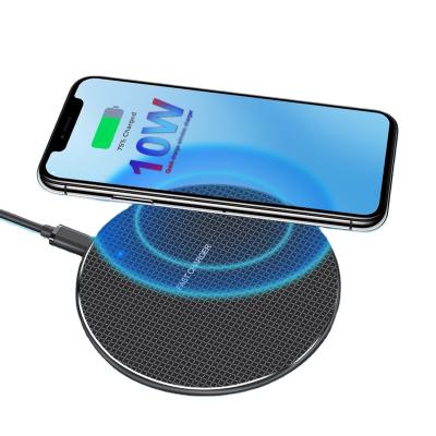 China Best High Speed ​​Universal Wireless Charger Portable Qi Mobile Phone Wireless Charger 10W For iPhone Wireless Charger Pad for sale