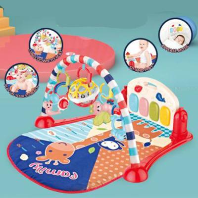 China Multi Functional Newborn Baby Toy Pedal Piano Fitness Baby Soft Play Mat, Educational Activity Gym Baby Piano for sale