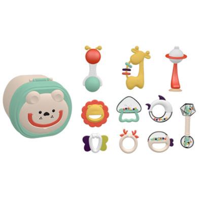 China Toy Hot Sale Plastic Small Cute Cartoon Bell Music Baby Rattle Toys for sale