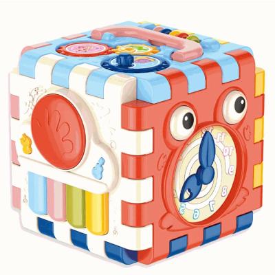 China Baby cube toy Six-sided box montessori shape match baby activity play cube educational toy Infant cube toy infant development toys for sale