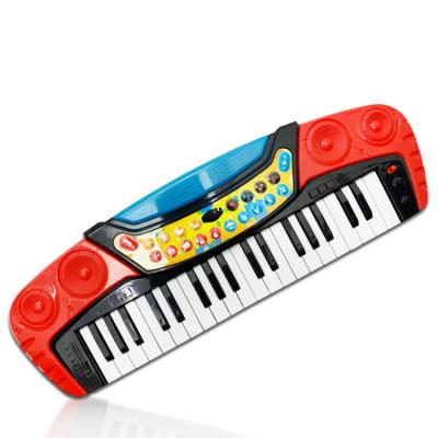 China Toy High Quality Music 37 Keys Battery Operated Toy Piano Keyboard Electronic Organ With Microphone for sale