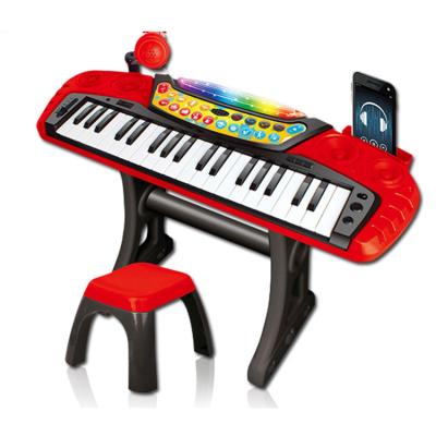 China Toy Kids Battery Operated Simulation Electronic Organ Music Keyboard Toy Piano with Microphone for sale