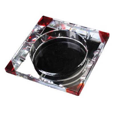 China Handmade Round Ashtray Glass Crystal Ashtray for sale