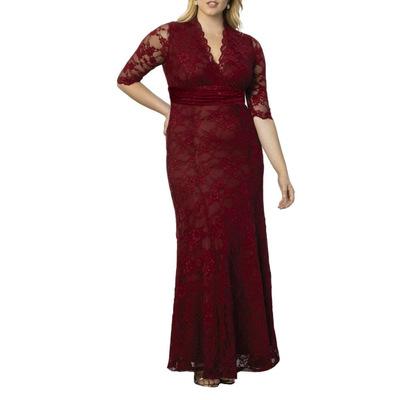 China Mother Of The Bride Dress WF137 Breathable Plus Size Full Lace Sheath Ankle-Length Sheath for sale