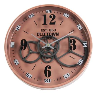 China 2020 CLASSIC Hot Direct Sale Factory Wall Art Gear Clock Old Town TOOTH Clocks for sale