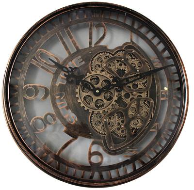 China High quality metal gear clocks 3d wall clock TOOTH moving creatives hollow out CM-18K010 for sale