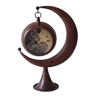 China Vintage Home Deco Style Antique Luxury Gear Clock Industrial Rustic Table Clock for sale