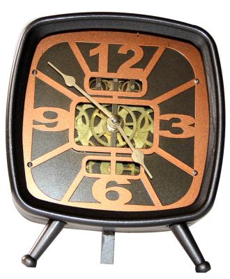 China Good Quality Antique Style Factory Directly French Table Style Mobile Clocks & Gears Desk Vintage Clock for sale