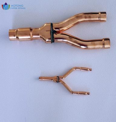 China commercial copper y refnet joints for vrv vrf system for sale