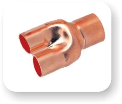 China Copper Y Tee For Air Conditioner Connecting Reduction for sale