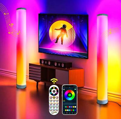 China Modern Modern Floor Lamp Color Changing With Remote Control RGB Dimmable Color Changing Floor Lamps For Bedroom Living Room for sale