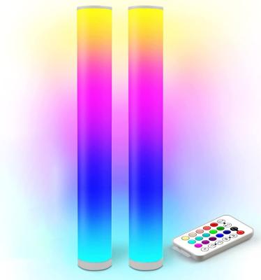 China Nordic Modern Living Room Color Floor Light Nordic Decorative APP Corner LED RGB Changing Remote Control Floor Lamp for sale