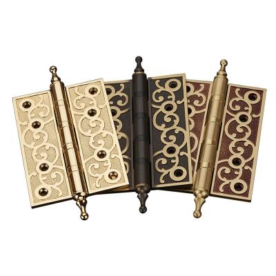 China Living room 5 inch full 4 inch style brass European hinge for first class wood quality door cheap price for sale