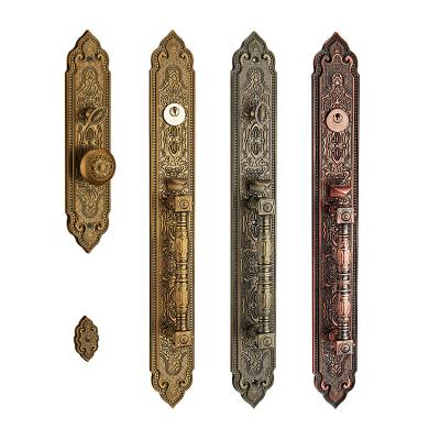 China [Wooden Door Lock Handle Designs] Good Quality Zinc Alloy Zinc Alloy Entry For Main Door for sale