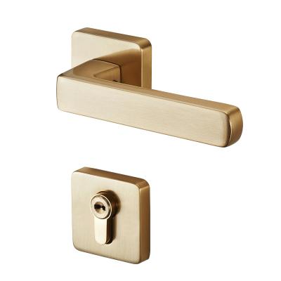 China Full [full brass] American and modern style single brass door slot lock for sale