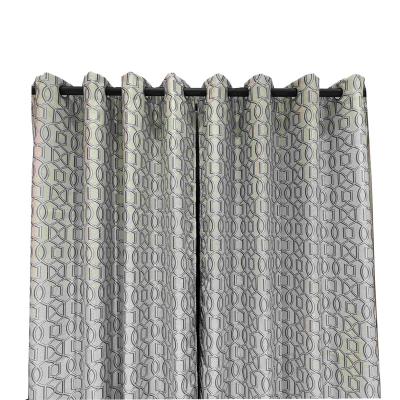 China Factory Direct Low MOQ Blackout Hotel Cheap Home Room Decorative Drape Fabric Jacquard Blackout Curtains for sale