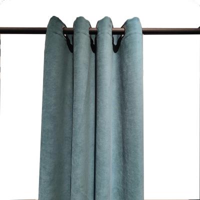 China Custom Made Home Window Curtains Woven Big Blackout Quality Blackout Teal Ready Made Hotel Blackout Curtains For Wholesale for sale