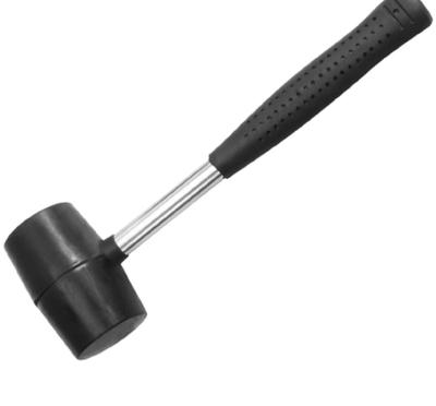 China Cheap Price Rubber Mallet Rubber Hammer, 750g Black Head Ball Pein Hammer For Sales for sale