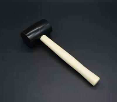 China Factory direct white rubber mallet hammer with wooden handle for sale