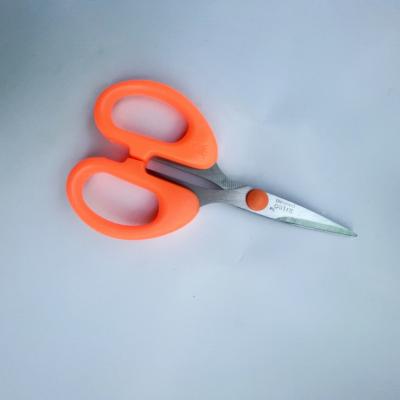 China Plastic Handle Stainless Steel Paper Cutting Office Tailor Scissors For Kitchen In School for sale