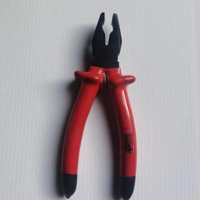 China Cheap Price Red Color Handle 6'' 7'' 8'' Heavy Duty insulated Handle Cutting Plier Combination Pliers for sale