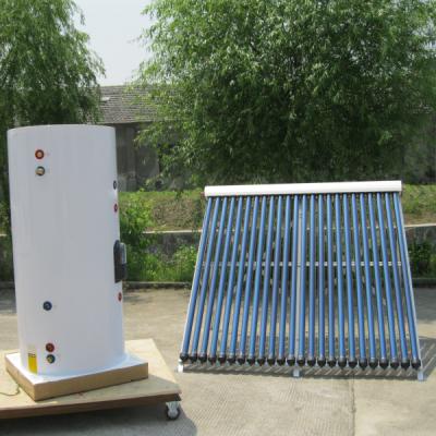 China Outdoor 400LSplit Heat Pipe Solar Water Heater With Single Coil for sale