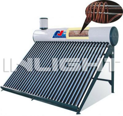 China Outdoor Copper Coil Pressurized Solar Water Heaters for sale